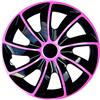 NRM Set di 4 copricerchi quad, nero/rosa, 14 pollici