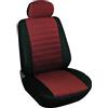 WOLTU Coprisedile Copertura Anteriore Singolo Universale per Auto Macchina Seat Cover Protezione per Sedile di Poliestere Rosso