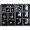 CLWYWUL Adesivo Controllo Centrale Compatibile con Mercedes per Benz per W204 GLA X156 CLA C117 A W176 B W246 classe vetri per finestrini dell'auto pulsante sollevamento coperchio interruttore telaio Trim