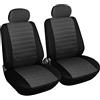 WOLTU Coprisedile Universale per Auto Anteriore 2 Posti, Seat Cover Protezioni per Macchina Poliestere Grigio