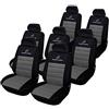 eSituro Set Coprisedili Auto per Van/Furgone Antisudore Universali Anteriori Poliestere 7 Posti