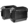 Kappa Coppia VALIGIE Laterale Alluminio Black K'MI
