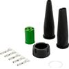 Aspöck Connettore Baionetta 5-Pin Aspöck Verde Destro per Fanali Posteriori Rimorchio 12V Kit Completo con Guarnizione e Pin Cablaggio Elettrico Carrello Appendice