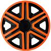NRM Action - Set di 4 copricerchi universali per auto (arancione/nero, 14)