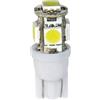 LAMPA - 12V Hyper-Led 15-5 SMD x 3 chips - (T10) - W2,1x9,5d - 2 pz - Bianco - Doppia polarità