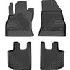 IMJ-Global Tappetini Auto Gomma No. 77 su Misura Compatibili con Fiat 500L 2012-2022, Set Completo di Tappeti Auto TPE per Migliorare Look e Sportività, Tappetino Premium in TPE Durevole