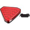 HONGYISM Luci Terzo Stop Universale 19 LED Luce Segnale Freno F1 Stile Triangolo Auto Posteriore Terza Luci Stop Auto Coda Avvertimento Lampada 12V Per JDM Per BBA Auto Terza Luce Stop Freno(Rosso)
