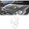 4R Quattroerre.it Adesivo Scorpione Abarth per Cofano, Bianco, 20 x 24 cm