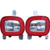 Rugnipw Fanale Posteriore Auto per Jeep per Renegade 2015-2018 Riflettore Posteriore Luce di Ingombro Fendinebbia Paraurti Posteriore Senza Lampadina Fanalino Posteriore(1 Paio)
