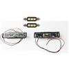 Generico Portalampade Fanalini Luce Targa Bianca con lampade led 6000K per Vecchia Panda 141 prodotte dal 1986 al 2003-501650 - GE43609
