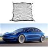 RQLCS Bagagliaio Auto Portabagagli Rete per Tesla Model 3 Y 2017-2023, Organizer Elastico Portabagagli Rete Rete da Carico Rete Organizzativa Posterior