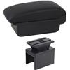 Msisuhoaf Consolle Centrale Per Fiat Per Grande Per Punto Bracciolo Box Auto Bracciolo Centrale Scatola Portaoggetti Interni Retrofit Con USB Accessori Auto Scatola Bracciolo(C1 Black Line)