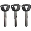 gradora 3 chiavi duplicate di ricambio non tagliate per Kawasaki Ninja 650 Ninja 1000 Versys650 1000 Vulcan s 650 Nomad KLR 650 KLX ZX-6R ZX-10R ZX-14R Z400 Z900 Z1000 nero