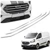 CHROMEMASTER | Compatibile con Ford Transit Custom 2018-2023 | Profili per Griglia Anteriore; Modanature per Griglia del Radiatore; Acciaio inossidabile Lucidato | Nuovo, Attraente Aspetto dell'Auto