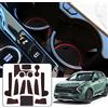 Ruiya Compatibile con Kia Sportage NQ5 2022-2024 2025(Automatico) Tappetini Antiscivolo,Tappetini Gomma Tappetino Bracciolo Protezione Scanalatura Porta Sportage Tappetini Gomma Sportage Accessori
