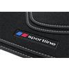 teileplus24 Tappetini per BMW X3 E83 2003-2010 | Logo Su misura 4 pezzi Fissaggio Antiscivolo Velluto Bordatura Cuciture decorative