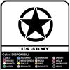 Grafic Adesivo STELLA US ARMY cm 35 stella militare 4X4 (BIANCO OPACO)