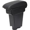YJYWZH Bracciolo Centrale per Fiat 500 (2007-2011) con Porta USB-C Doppio Vano Portaoggetti, Coperchio Scorrevole, Design Integrato