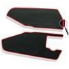 Generico Tappeti per Ape 50 con bordino a scelta in moquette nera set composto da 2 tappetini antiscivolo specifici su misura APE-50R