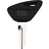 Generic Chiave vuota per moto con chip antifurto, sostituisce chiavi non tagliate per Aprilia RS660 GT200 (nero)