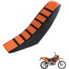 generico copri sella moto Compatibile con Ktm 640 LC4 Supermoto 1999-2007，Protezione solare e antiscivolo, accessori per moto coprisella moto (Black Orange)