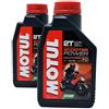 Motul OLIO MISCELA MOTUL SCOOTER POWER 2T 100% SINTETICO SYNTHETIC ESTER 2 CONFEZIONI DA 1 LITRO