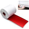 muekzru Minigonne laterali per auto, universali, antigraffio. Protezione laterale universale in gomma antigraffio per berline, camion, SUV, protezione paraurti in gomma, 8 cm x 4 m, colore bianco