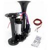 YIYIDA Clacson elettrico a doppio tubo da 24 V per moto, SUV, camion, moto d'acqua, ecc., 170 dB, materiale ABS universale, stile compatto, YYDA847