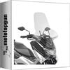 MOTOTOPGUN givi parabrezza trasparente 2123dt + attacco compatibile con yamaha n-max 125-155 2015 2016 2017 2018 2019 2020 MOTOTOPGUN