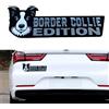 Ysaca Stemma per auto per cani con taglio laser, emblema per auto 3D per cani, etichette decorative impermeabili personalizzate per auto, moto, camion, barca (BORDER COLLIE)