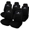 eSituro Set Coprisedili Auto per Van/Furgone Antisudore Universali Anteriori Poliestere 5 Posti