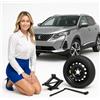 Generico Ruotino di scorta Compatibile per Peugeot 3008 18 pollici 5 fori con Cric e Chiave inclusi Sicuro, Affidabile, Pronto all'Uso! Risparmia e Parti Tranquillo!