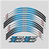 Pipeko Per HONDA X-ADV XADV750 Xadv 750 Moto Cerchio Esterno Adesivi Ruote Pellicola Bordo Riflettente Decalcomanie Pneumatico Decorazione Sticker (Color : 3L Bule)