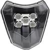 Generico Faro Led per Moto Universale Motard Motocross Enduro Mascherina Protettiva (Solo Faro Led)