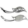 A-Pro manubrio specchio paio di custom moto M10 cromo Chrome DX + SX