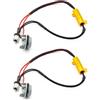 TUINCYN confezione di 2 resistenze di carico da 50 W 8 Ohm, adatte per LED BA15S 1141 1095 7506 1156 1156A P21W 1680 per Risolve il problema dell'iper flash sulla lampadina a LED