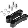 WYHJIUY Per CV3 Per DTX360 Per AK550 Specchietto Retrovisore Estendi Specchietti Moto Staffa Di Estensione Estensione Specchio(BLACK)