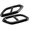 FAHBSTR Tubo Punta Scarico Coda Per GLC X254 C254 2022-2024 Rivestimento Tubo Terminale Scarico Posteriore In Acciaio Inossidabile Nero Per Auto