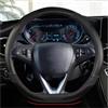 YUCHUJCGSS Copri Volante Per Opel Per Astra 2015-2021 Per Corsa Per Combo Per Mokka 2018-2021 Per Grandland X Per Insignia CT 2017-2022 Copertura Del Volante Auto D Coprivolante Auto(BLACK)