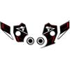 AZgraphishop Protezione Batti Tacco RESINA 3D COMPATIBILE CON HONDA Africa Twin CRF 1100 L 2019-2021 ADB-003(NWS) (Bianco)
