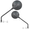 FAR COPPIA SPECCHIETTI RETROVISORI COMPATIBILE CON PIAGGIO VESPA PX 125 1985 NERI