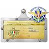 Supporti Ferrosi Supporto PSP targa Oro FMI Compatibile con Vespa e universale per moto d'epoca con Supporto Spilla
