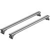 Nordrive N15105 Silenzio In-Rail Alluminio Portatutto, 120cm Lunghezza, Taglia M, Confezioni da 2