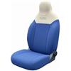 Italfodere - Accessori Auto - Coprisedili Auto Compatibili con Grande Panda - Anteriori - In Cotone - Facile da Installare - Fatti a Mano - Made in Italy - Vari Colori (PANNA/BLU)