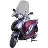 BRIXIAMOTO FABBRI parabrezza moto trasparente TOP ALTO compatibile con HONDA PES PS I 125 2006-2013 e per PES PS I 150 2006-2013