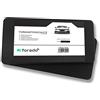Torado Set di 2 protezioni da parete autoadesive per porte auto, garage, protezione per bordi della porta, auto, protezione dagli urti, da parete, per porte, auto, garage, garage, auto (nero)