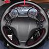 Hguvsjd Coprivolante Per Fiat Per Punto Per Bravo Per Linea Per Qubo Per Doblo Per Grande Coprisedile Similpelle Antiscivolo Accessori Auto Coprivolante Auto Copri(Black Thread)