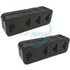 FSR COPPIA DI 2 SUPPORTI UNIVERSALI IN GOMMA PER TUBO DI SCARICO AUTO STAFFE MORSETTI MARMITTA B