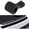 MLLAS Per Fiat Panda City Life/Hybrid/Cross Protezione Paraurti Posteriore Auto Gomma Protettore del Bagagliaio AntiGraffio Antiscivolo Autoadesiva Accessori,Black-90X7CM