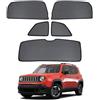 BUQMNKKC Tendine Parasole Auto Bambini Tenda Parasole Per Renegade 2015-2021 Protezione UV e Privacy Tende Magnetica Finestrini Laterali Posteriore Accessori,5pcs